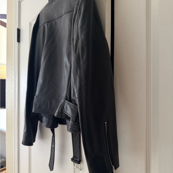 Quince Women’s Genuine Leather Jacket - Black - XL - NWT - Picture 5 of 6